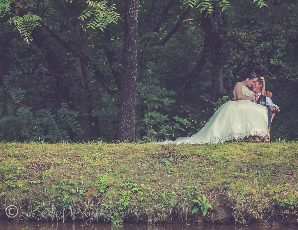 rustic wedding bride and groom