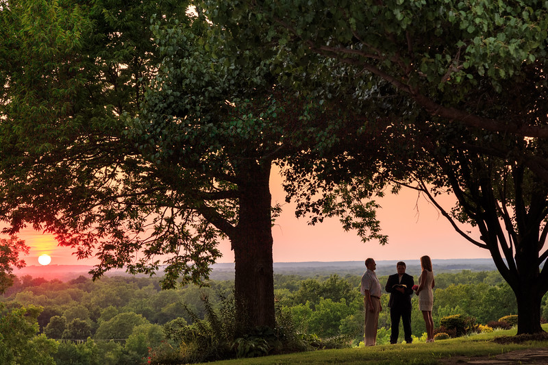 rustic wedding ceremony