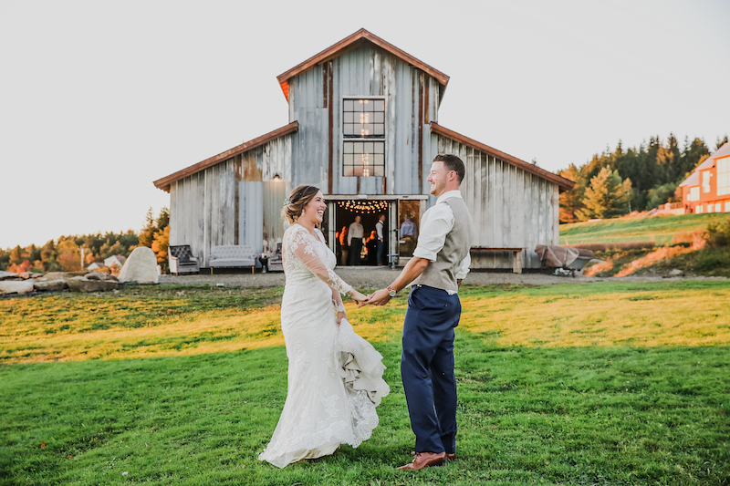 A Hometown Rustic Barn Wedding In Rangeley Maine Rustic Bride