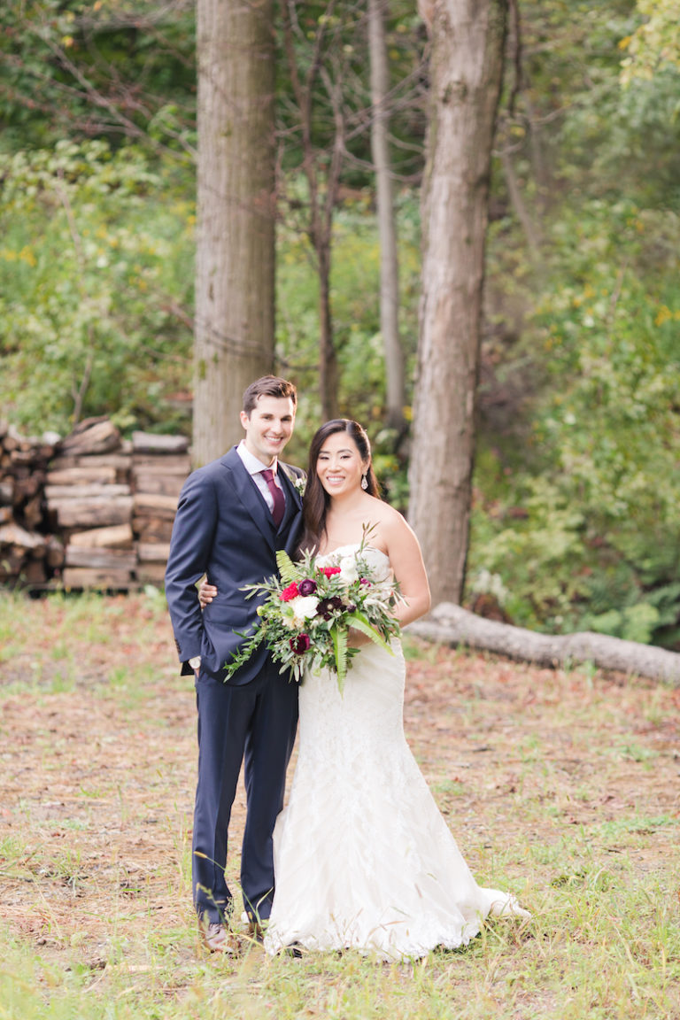 A Romantic Burgundy And Blush Wedding In New Jersey - Rustic Bride