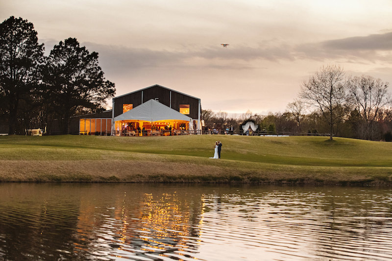 Barn wedding at Spring Creek Ranch in Tennessee