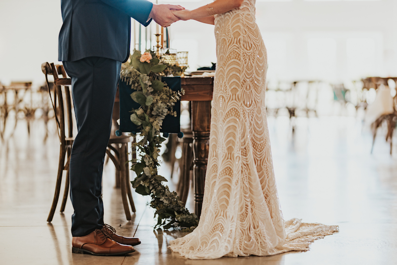 Rustic wedding dress