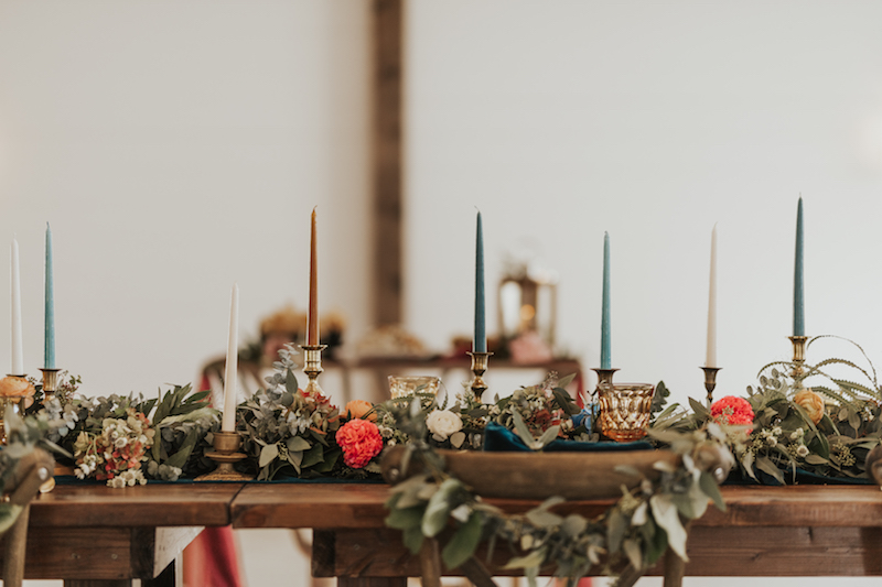 Rustic wedding table decorations